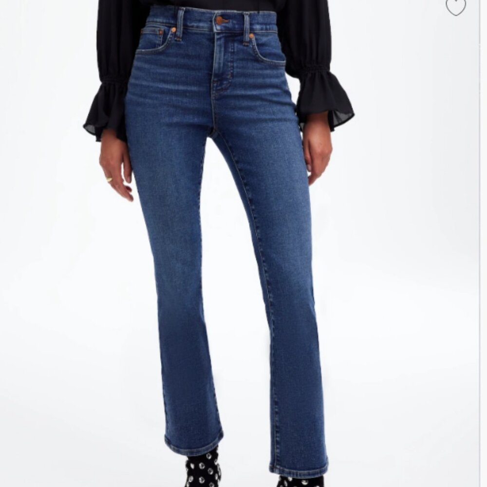 Madewell Cali Demi-Boot Mid-Rise Jeans - Deep Blue